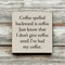 Rustic Coffee Wall Sign Solid Knotty Pine “Eeffoc” Funny Wood Decor